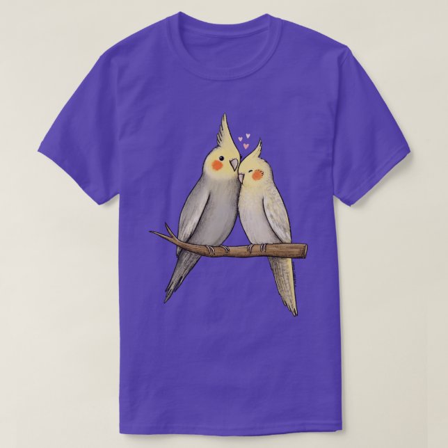 Cockatiel Cuddle T-Shirt (Design Front)