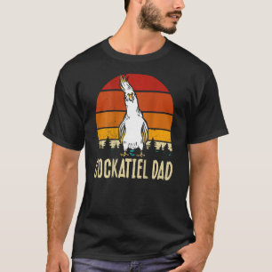 Cockatiel Dad Backprint Cockatiel T-Shirt
