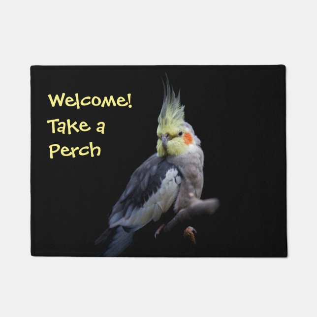 Cockatiel Door Mat (Front)