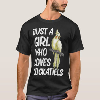 Cockatiel  for Girls Kids Bird Parrot  Owner T-Shirt