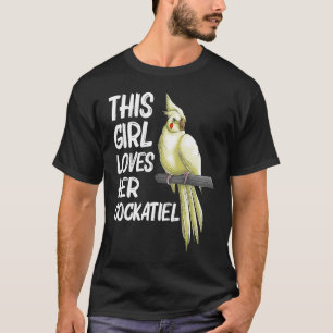 Cockatiel for Girls Kids Bird Parrot Owner T-Shirt