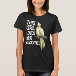 Cockatiel for Girls Kids Bird Parrot Owner T-Shirt