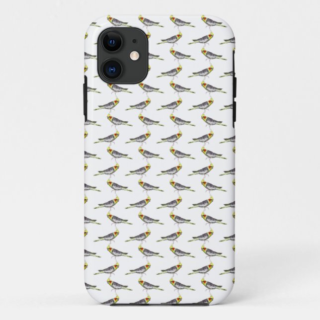 Cockatiel Frenzy iPhone 5 Case (Choose Colour) (Back)
