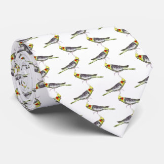 Cockatiel Frenzy Tie Double Sided (Choose Colour)