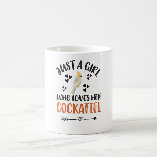 Cockatiel Girl Gifts Bird Cockatiel Parrot Lover Coffee Mug (Center)