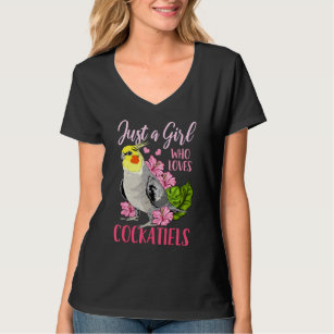 Cockatiel Just A Girl Who Loves Cockatiels T-Shirt