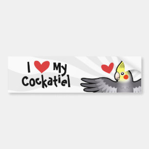 Cockatiel Love Bumper Sticker