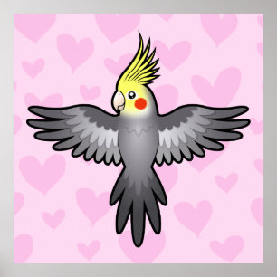 Cockatiel Love Poster