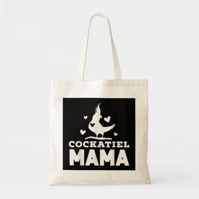 Cockatiel Mama Cockatoo Bird Lover Mothers Day Bes Tote Bag (Front)