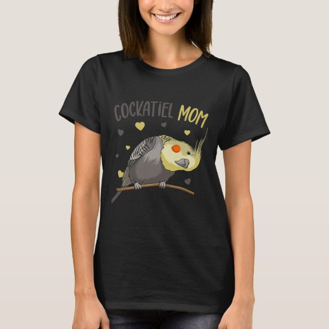 Cockatiel Mum Funny Bird Lover Women  T-Shirt (Front)