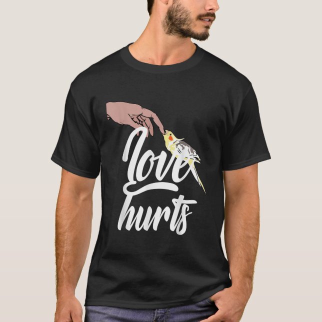 Cockatiel Mum or Dad Gift Funny Bird Owner T-Shirt (Front)