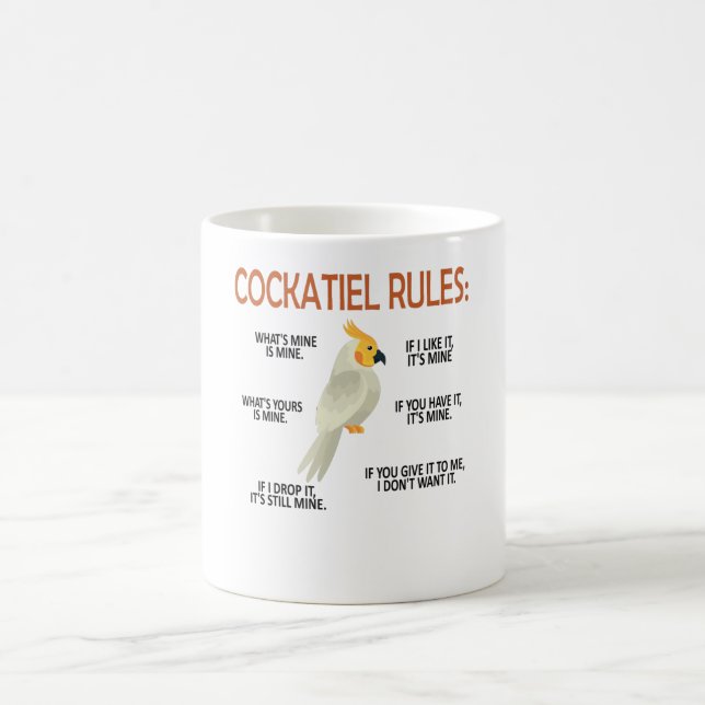 Cockatiel Owner Gifts Bird Cockatiel Parrot Lover Coffee Mug (Center)