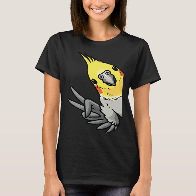 Cockatiel Parrot From Side T-Shirt (Front)