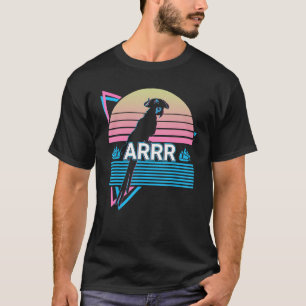 Cockatiel Parrot Retro Arrr T-Shirt