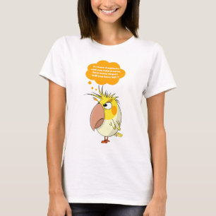 Cockatiel parrot Watch out for your fingers ! T-Shirt
