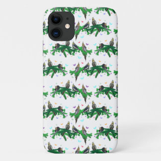 Cockatiel Party iPhone 11 Case (choose colour)