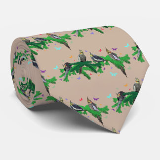 Cockatiel Party Tie (Gold)
