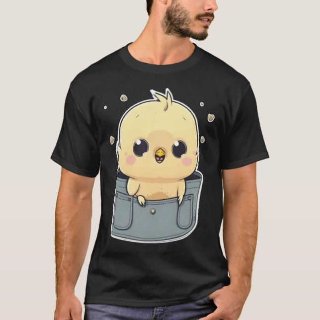Cockatiel Pocket Quarrion Weiro Bird Parrot   1 T-Shirt (Front)