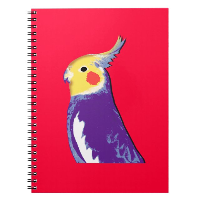 Cockatiel Pop Art Notebook (Front)