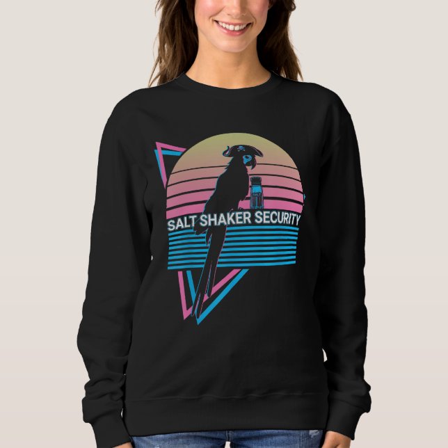 Cockatiel Retro Salt Shaker Security Sweatshirt (Front)