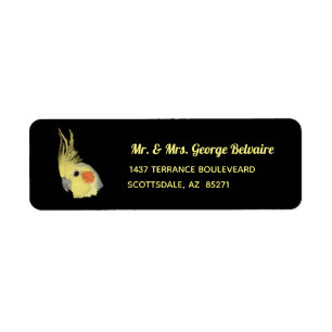 Cockatiel Return Address Label