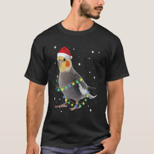 Cockatiel Santa Cockatoo Parrot Christmas Bird T-Shirt