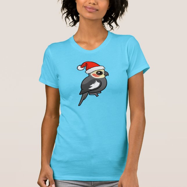 Cockatiel Santa T-Shirt (Front)