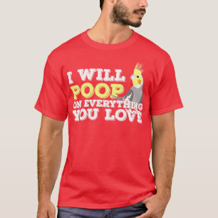Cockatiel Weiro Bird Quarrion Parrot Funny Gift T-Shirt