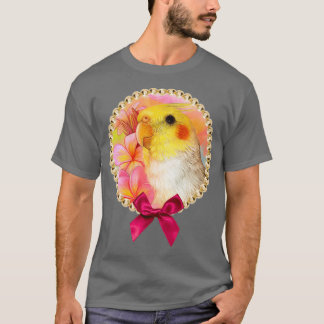 Cockatiel with frangipani T-Shirt