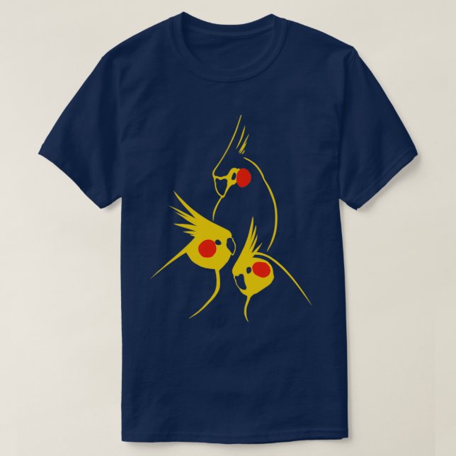 Cockatiels T-Shirt (Design Front)