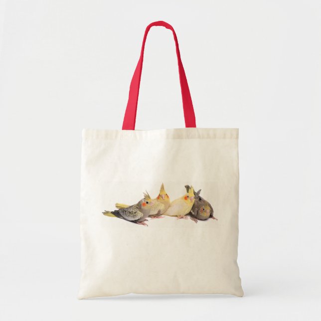 Cockatiels Tote Bag (Front)