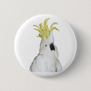 Cockatoo 6 Cm Round Badge