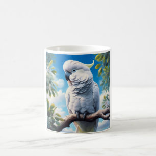 Cockatoo art coffee mug