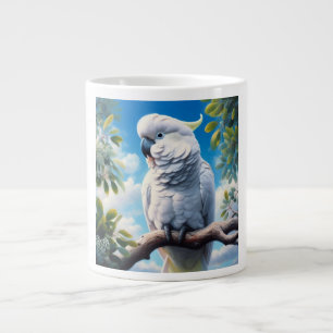 Cockatoo art large coffee mug