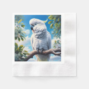 Cockatoo art napkin