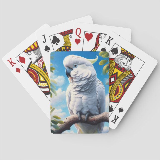 Cockatoo art  playing cards (Back)