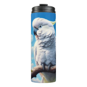 Cockatoo art thermal tumbler