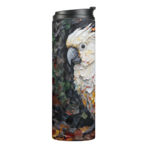cockatoo art thermal tumbler