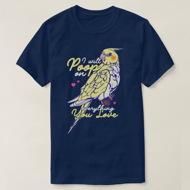 Cockatoo Bird Pet Birds Cockatoos Animals Gifts Sh T-Shirt (Design Front)
