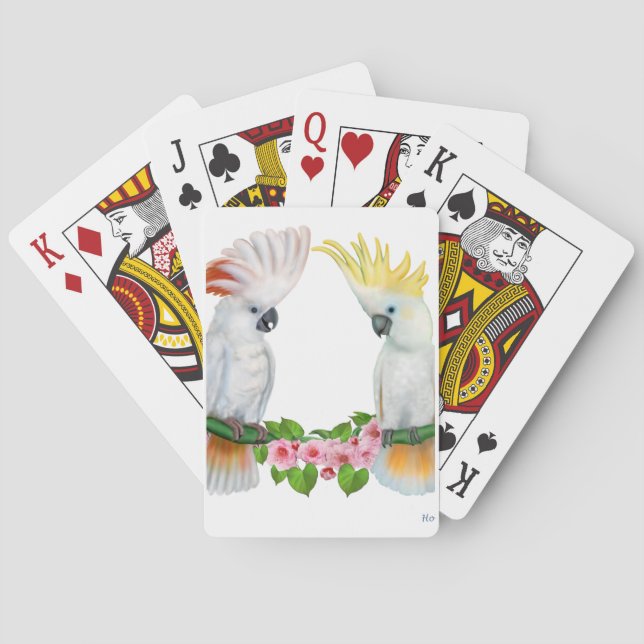 COCKATOO COURTSHIP PLAYING CARDS (Back)