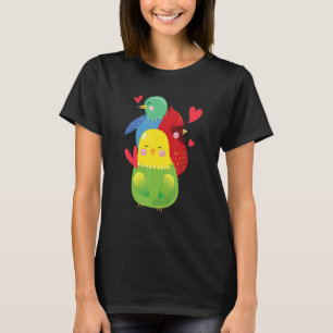 Cockatoo Exotic Bird Parrot Budgerigar Budgie Love T-Shirt