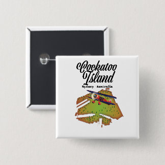 cockatoo island Sydney Australia 15 Cm Square Badge