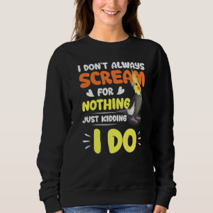 Cockatoo Lutino Weiro Bird Parrot Quarrion Tiel Co Sweatshirt