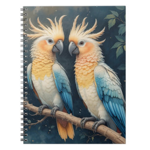 Cockatoo Parrot Couple Notebook