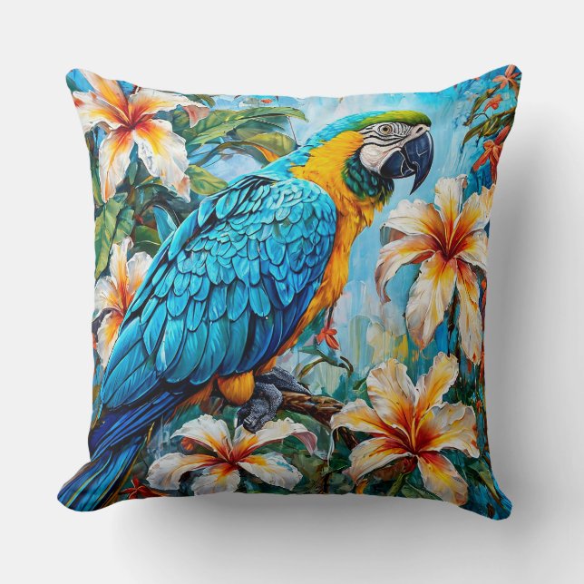 Cockatoo parrot cushion (Front)