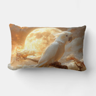 Cockatoo Parrot Fantasy Dreamscape Lumbar Cushion