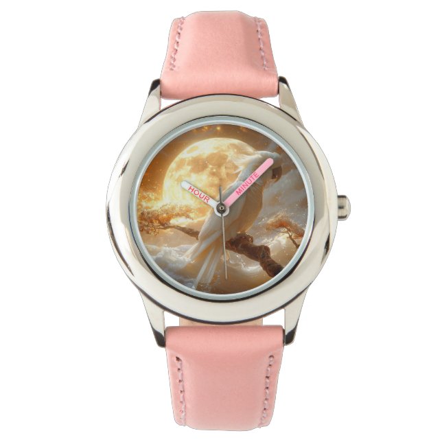 Cockatoo Parrot Fantasy Dreamscape Watch (Front)