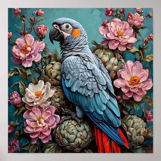 Cockatoo parrot poster (Front)