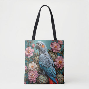 Cockatoo parrot tote bag