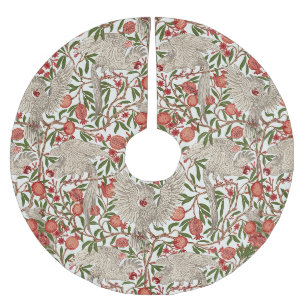 Cockatoo & Pomegranate by Walter Crane Art Nouveau Brushed Polyester Tree Skirt